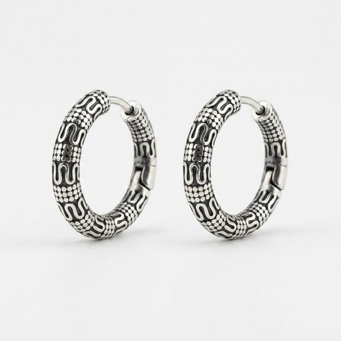 ORMR — Serpent Scale Hoop Earrings