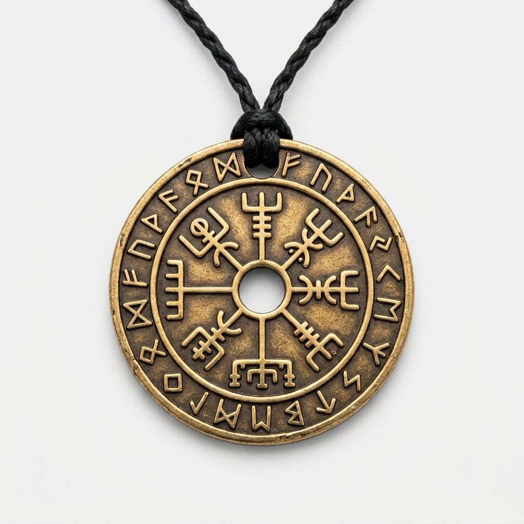 VALKNUT pendant bronze