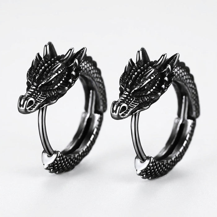 DREKI — Norse Dragon Earrings