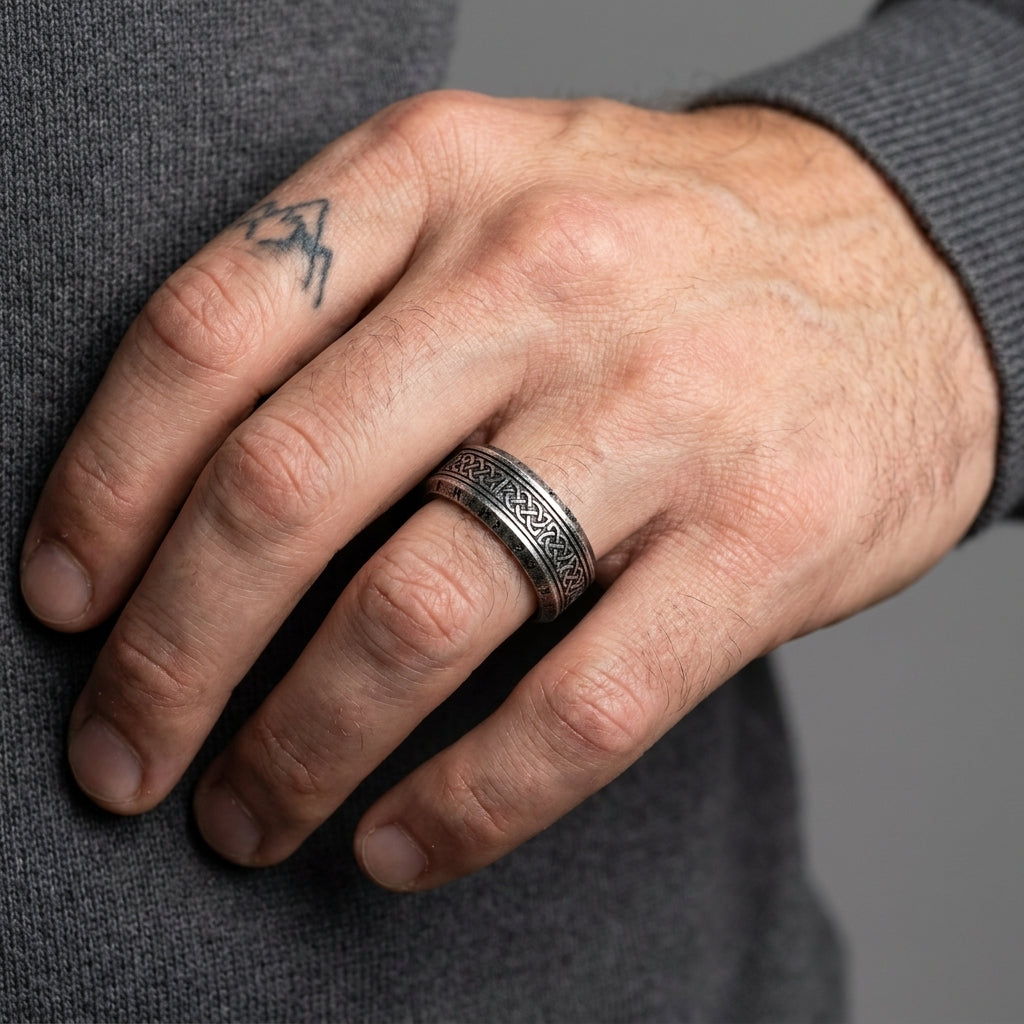 EIHWAZ — Runic Knotwork Ring