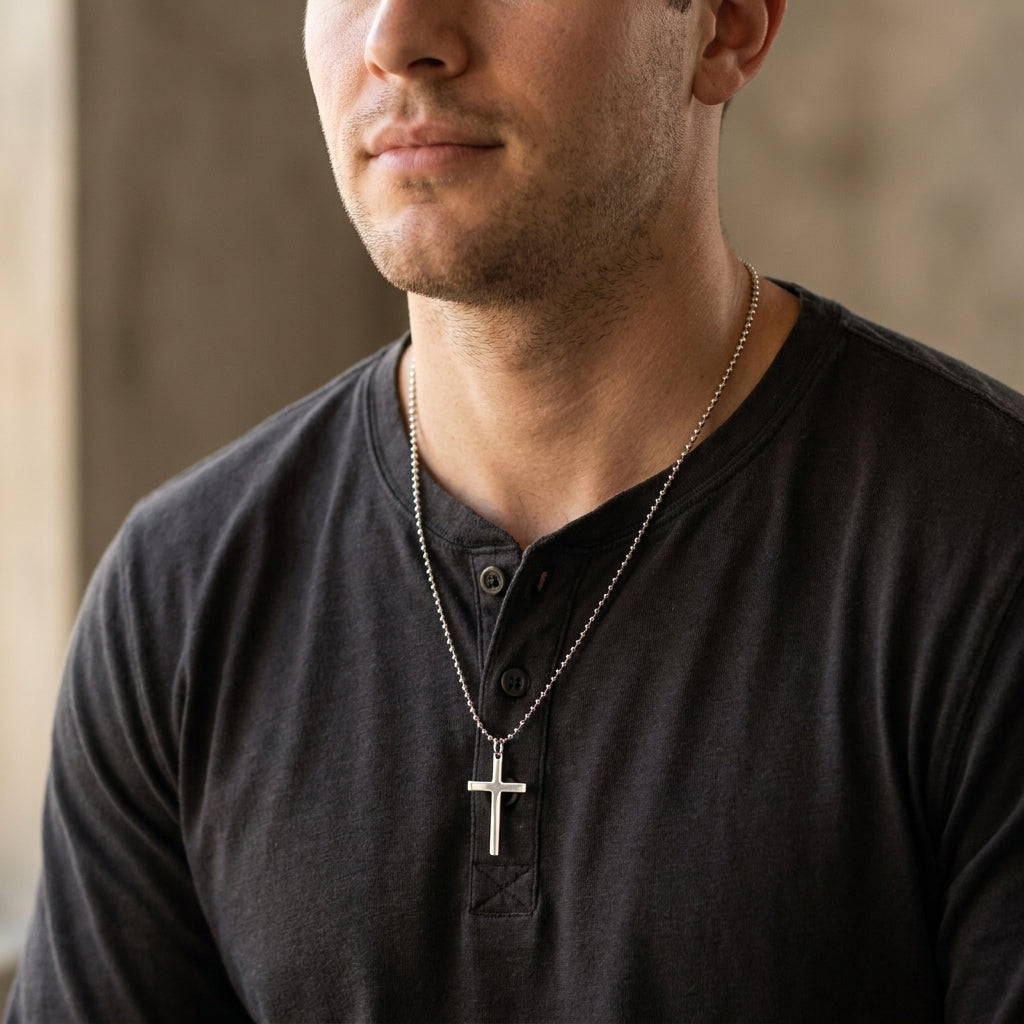 THE CROSS — Handmade 925 Sterling Silver Pendant