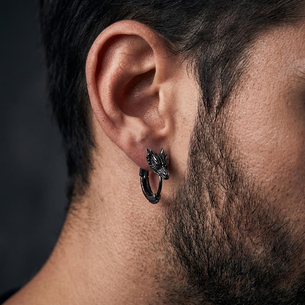 DREKI — Norse Dragon Earrings