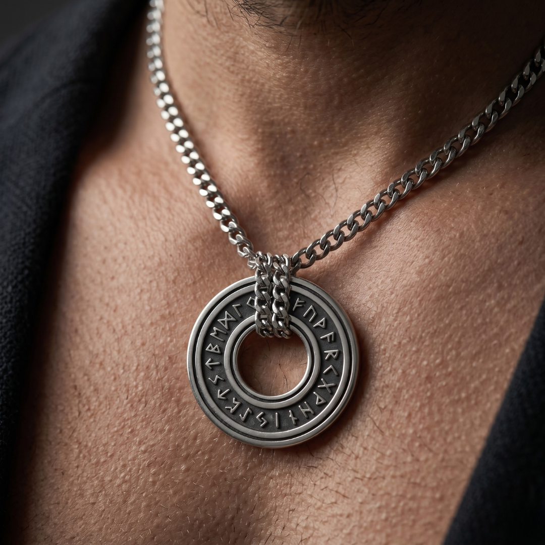 EIÐHRINGR — Runic Circle Pendant