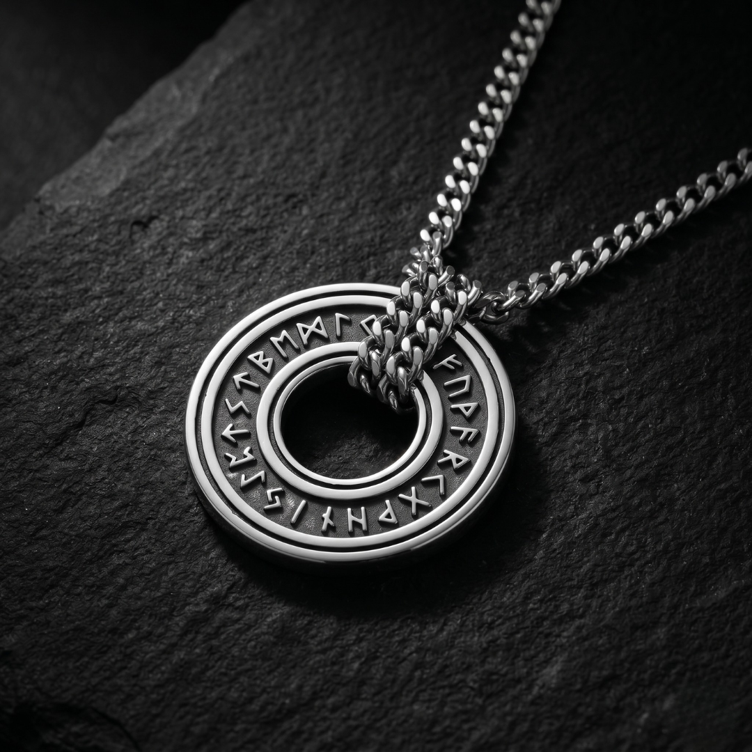 EIÐHRINGR — Runic Circle Pendant