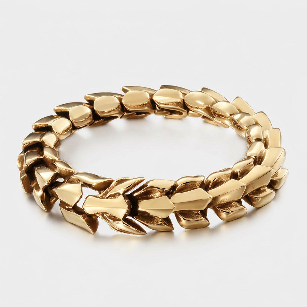 FÁFNIR Dragon Scale Bracelet — Gold