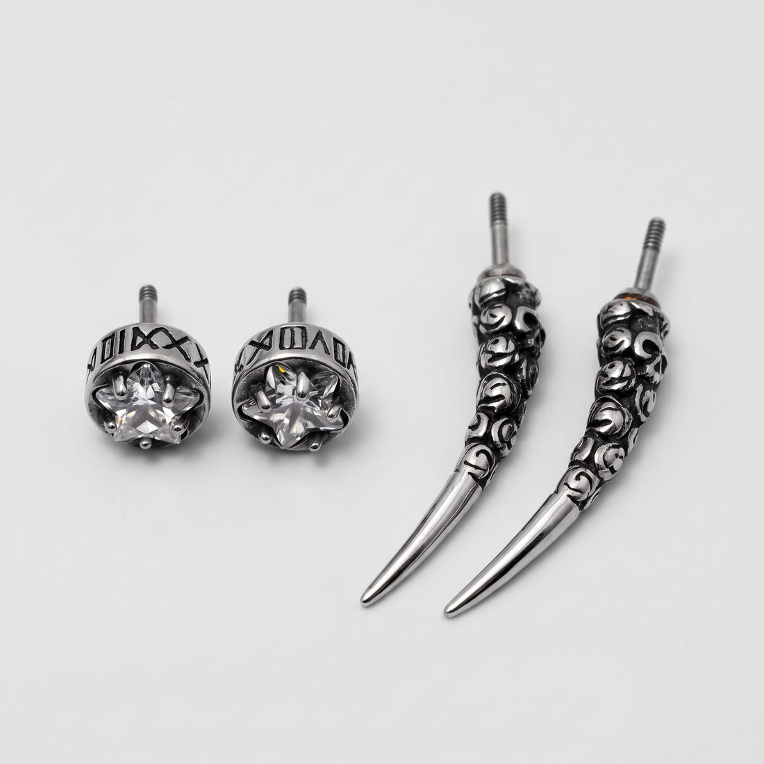 VÍGTÖNN — Star & Fang Studs — North Hoard (3)