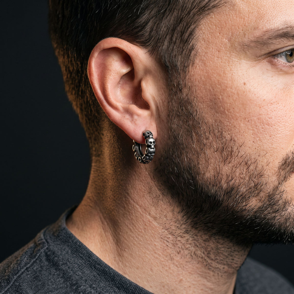 HEL — Skull Huggie Hoops — North Hoard (2)